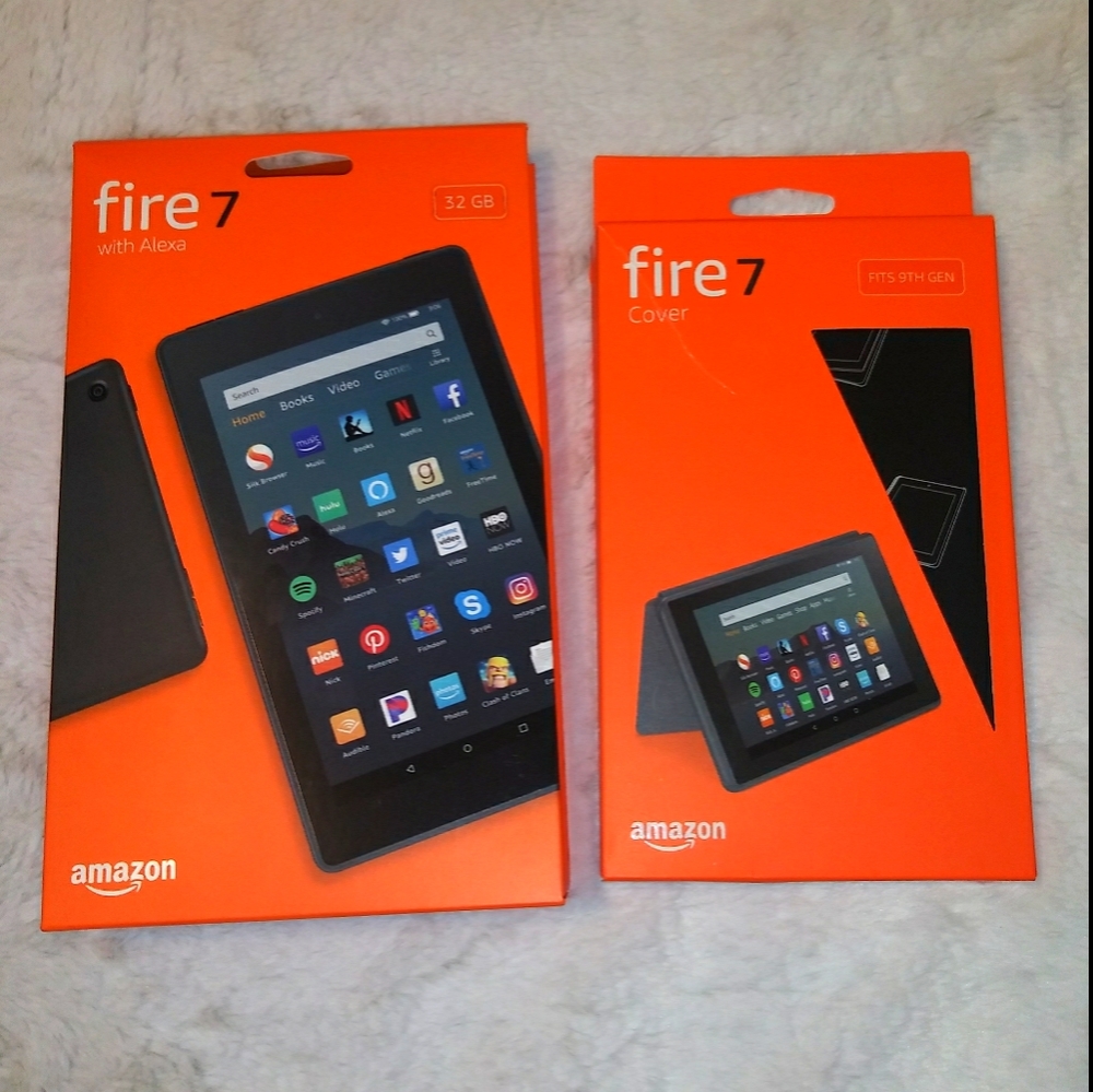 Amazon fire 7, 32 GB w/Alexa & CASE
